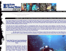 Tablet Screenshot of exploreunderwater.com